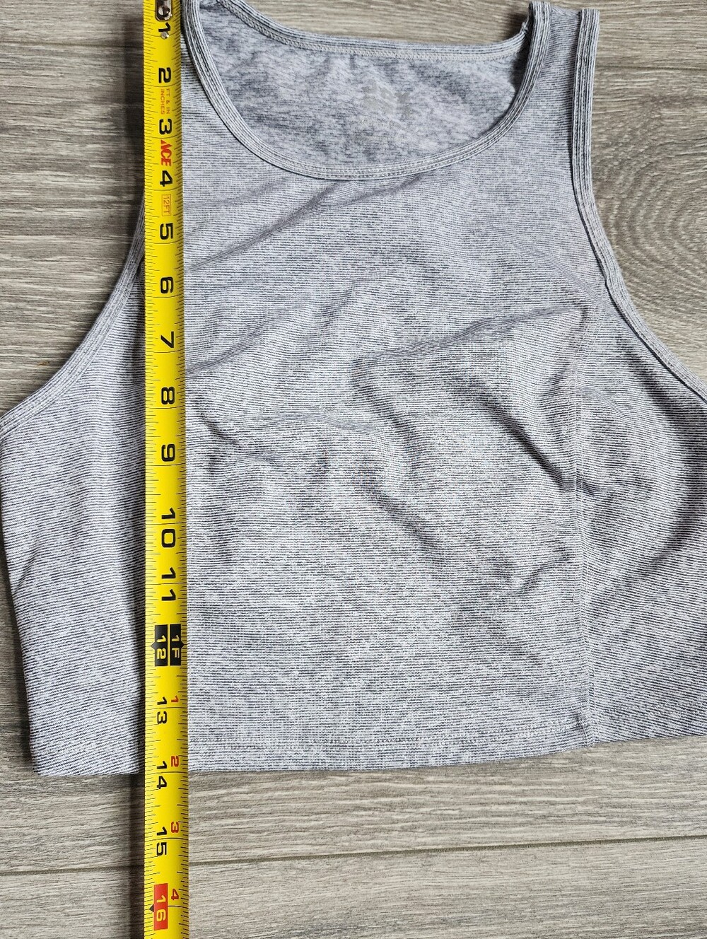 Heather Gray Cross Strap Racer Back Sporta Bra Size Medium Running Yoga - Picture 4 of 7